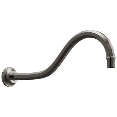 Brizo Beaucleree 16'' Shower Arm and Flange - Brilliance Black Onyx by Brizo