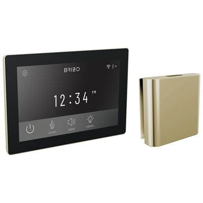 Brizo Other Digital + Square Steam Set - Lumicoat Polished Nickel by Brizo