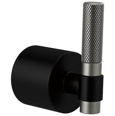 Brizo Litze Single-handle Freestanding Tub Filler Handle Kit - T-lever - Matte Black with Luxe Steel by Brizo