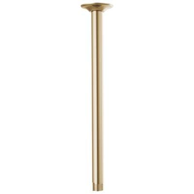 Brizo Universal Showering 14'' Ceiling Mount Shower Arm and Round Flange - Luxe Gold by Brizo