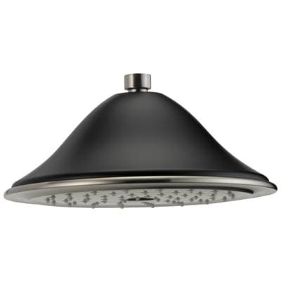 Brizo Traditional Round Raincan Showerhead - Luxe Nickel with Matte Black by Brizo