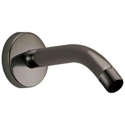 Brizo Other 7'' Linear Round Wall Mount Shower Arm and Flange - Brilliance Black Onyx by Brizo