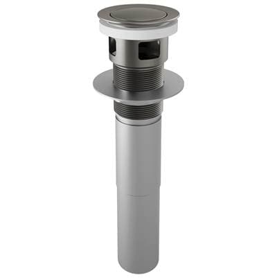 Brizo Other Push Button Pop-up with Overflow - Luxe Steel by Brizo