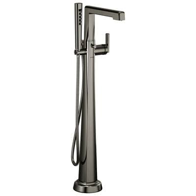 Brizo Levoire Single-handle Floor Mount Tub Filler - Brilliance Black Onyx by Brizo