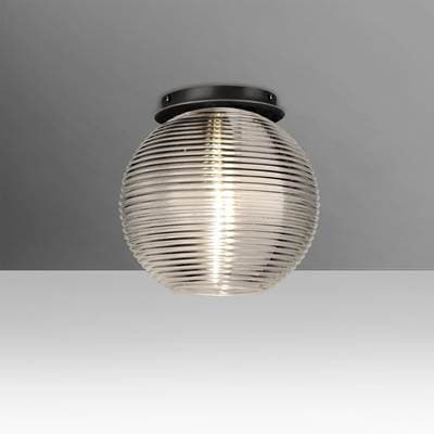 Besa Lighting Kristall 8 Ceiling, Smoke, Black Finish, 1X9W Led by Besa Lighting