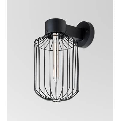 Besa Lighting Sultana Cylinder Wall Sconce, Black Finish, 1X4W Led Filament by Besa Lighting