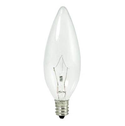 Bulbrite 25W B10 Krypton Torpedo Clear E12 120V by Bulbrite