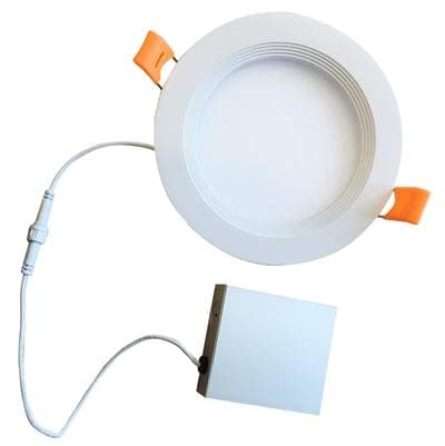 Bulbrite 18W Led 8'' Recessed Downlight W/ Metal Jbox and Baffle White Round Dimmable 90Cri 3000K... by Bulbrite