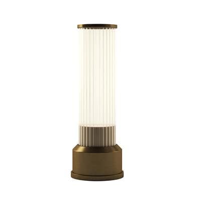 Bulbrite Cordless Table Lamp Candlestick - Brushed Brass by Bulbrite
