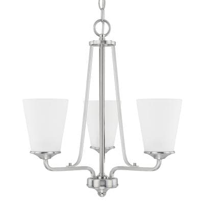 Capital Lighting 3 Light Chandelier - Brushed Nickel by Capital Lighting