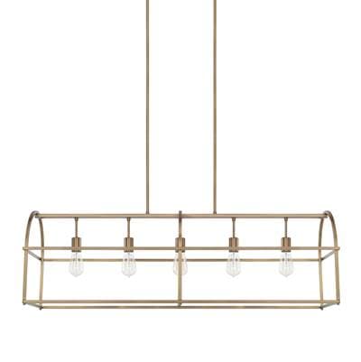 Capital Lighting 5 Light Island - Aged Brass by Capital Lighting