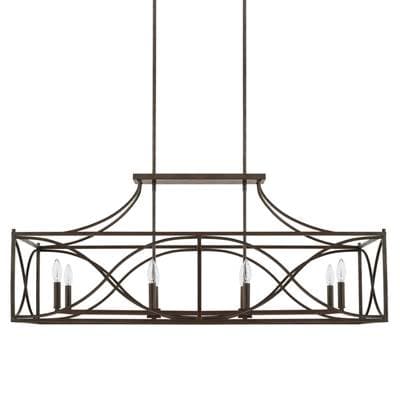 Capital Lighting 8 Light Island Fixture - Nordic Grey by Capital Lighting