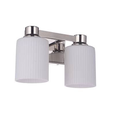 Craftmade Bretton 2 Light Vanity - Polished Nickel by Craftmade