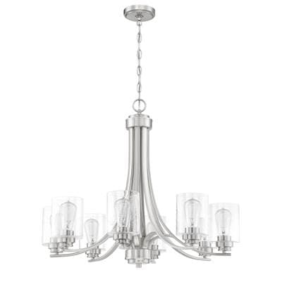 Craftmade Bolden 8 Light Chandelier - Brushed Polished Nickel by Craftmade