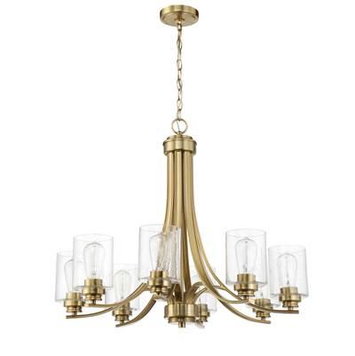 Bolden 8 Light Chandelier in Satin Brass by Craftmade