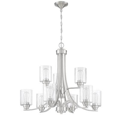 Craftmade Bolden 9 Light Chandelier - Brushed Polished Nickel by Craftmade
