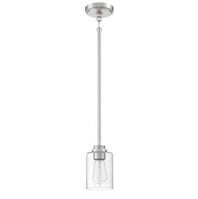 Craftmade Bolden 1 Light Mini Pendant - Brushed Polished Nickel by Craftmade