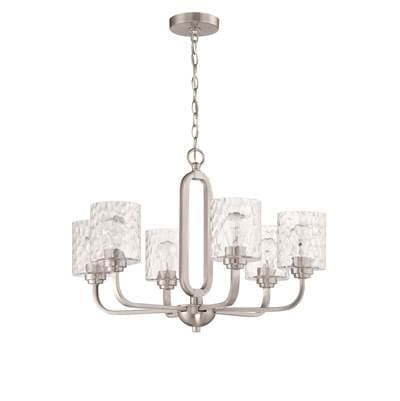 Craftmade Collins 6 Light Chandelier - Brushed Polished Nickel by Craftmade