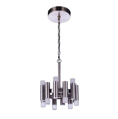 Craftmade Simple Lux 12 Light LED Convertible Semi Flush - Brushed Polished Nickel by Craftmade