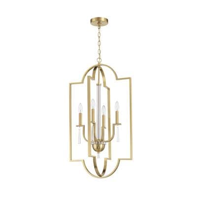Craftmade Fortuna 4 Light Foyer - Satin Brass by Craftmade
