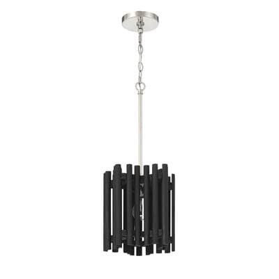 Craftmade Freeform 1 Light Pendant in Polished Nickel/black Walnut - Polished Nickel Black Walnut by Craftmade