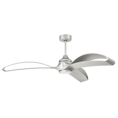 Craftmade Bandeaux 60'' 3-Blade Ceiling Fan in Painted Nickel W/ Painted Nickel Blades; Light Kit... by Craftmade