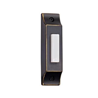 Craftmade Surface Mount Die-cast Builder's Series LED Lighted Push Button - Antique Bronze by Craftmade