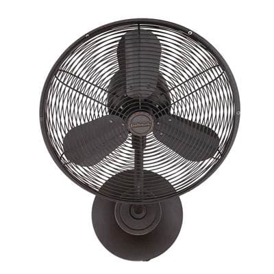 Craftmade Bellows I 14'' 3-Blade Hard-wired Indoor/outdoor (damp) Wall Fan in Aged Bronze... by Craftmade