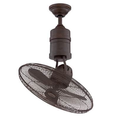 Craftmade Bellows III 18'' 3-Blade Indoor/outdoor (damp) Ceiling Fan in Aged Bronze Textured W/... by Craftmade