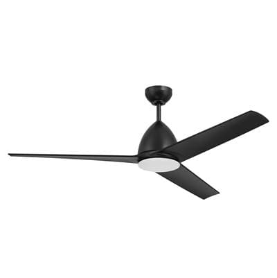 Craftmade Nitro 54'' 3-Blade Indoor/outdoor (wet) Ceiling Fan in Flat Black W/ Flat Black Blades;... by Craftmade
