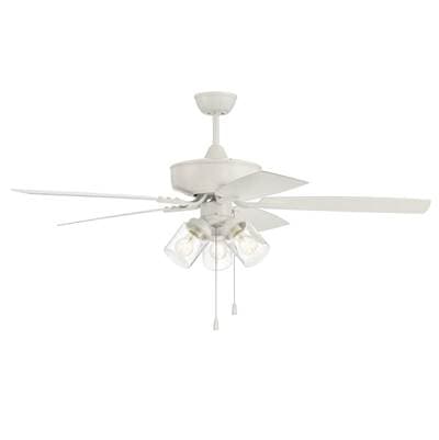 Craftmade Outdoor Pro Plus 104 52'' 5-Blade Indoor/outdoor (wet) Ceiling Fan in White W/ Matte... by Craftmade