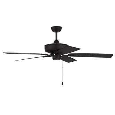Craftmade Outdoor Pro Plus 52 52'' 5-Blade Indoor/outdoor (wet) Ceiling Fan in Flat Black W/ Flat... by Craftmade