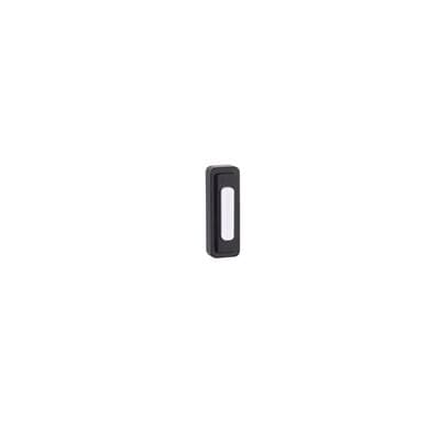 Craftmade Surface Mount LED Lighted Push Button, Tiered - Flat Black by Craftmade