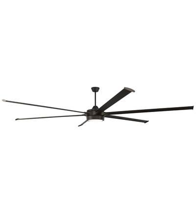 Prost 120'' 6-Blade Indoor/Outdoor (Damp) Ceiling Fan in Espresso w/ Espresso Blades, Light Kit Included (optional) by Craftmade