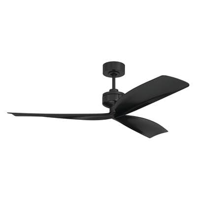 Craftmade Rafiki 52'' 3-Blade Indoor/outdoor (damp) Ceiling Fan in Flat Black W/ Flat Black... by Craftmade