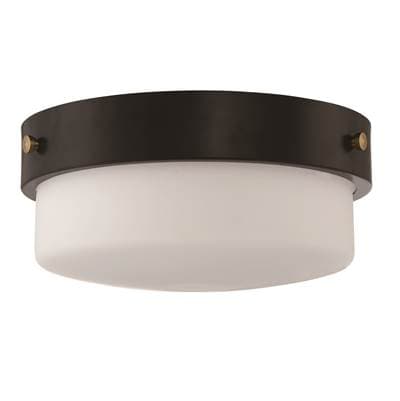 Craftmade Oak Street 2 Light 13'' Flushmount - Flat Black by Craftmade