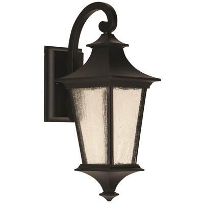 Argent II 1 Light Small Outdoor Wall Lantern in Midnight