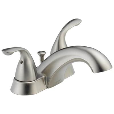 Delta Faucet Classic Two Handle Centerset Bathroom Faucet - Stainless