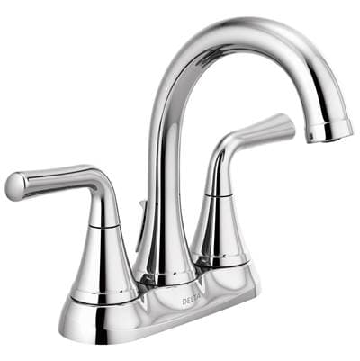 Delta Faucet KayraE Two Handle Tract-Pack Centerset Bathroom Faucet - Chrome