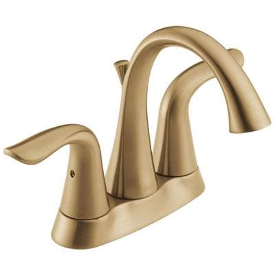 Delta Faucet Lahara Two Handle Centerset Bathroom Faucet - Champagne Bronze