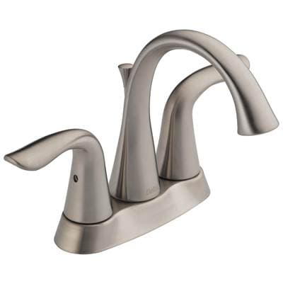 Delta Faucet Lahara Two Handle Centerset Bathroom Faucet - Stainless