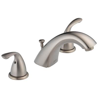 Delta Faucet Classic Two Handle Widespread Bathroom Faucet - Stainless