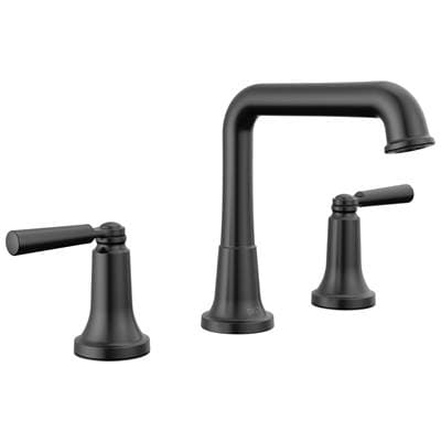Delta Faucet SaylorE Two Handle Widespread Bathroom Faucet - Matte Black
