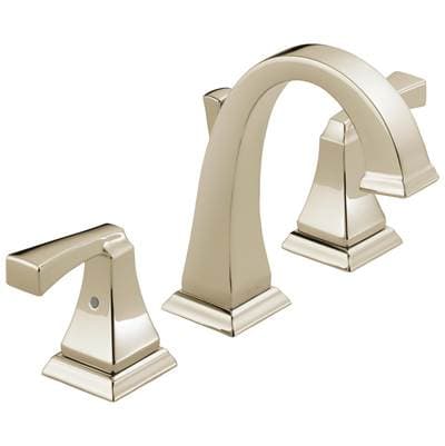 Delta Faucet DrydenE Two Handle Widespread Bathroom Faucet - Polished Nickel