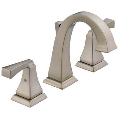 Delta Faucet DrydenE Two Handle Widespread Bathroom Faucet - Stainless