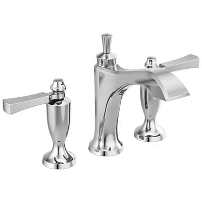 Delta Faucet DorvalE Two Handle Widespread Bathroom Faucet - Chrome