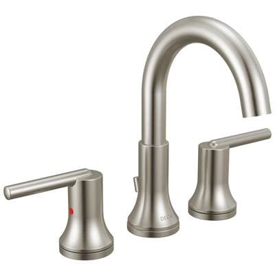 Delta Faucet Trinsic Two Handle Widespread Bathroom Faucet - Stainless