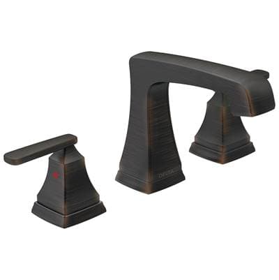 Delta Faucet Ashlyn Two Handle Widespread Bathroom Faucet with EZ Anchor - Venetian Bronze