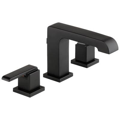 Delta Faucet Ara Two Handle Widespread Bathroom Faucet - Matte Black
