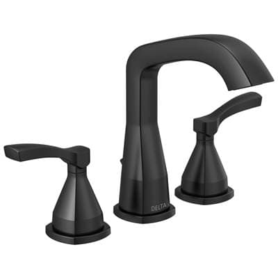 Delta Faucet Stryke Widespread Faucet - Matte Black